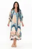 Deneva Blue Cactus Linen Dress sold by Blue Bungalow