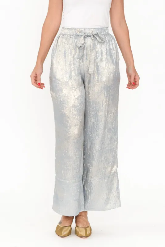 Astrid Champagne Drawstring Pants sold by Blue Bungalow