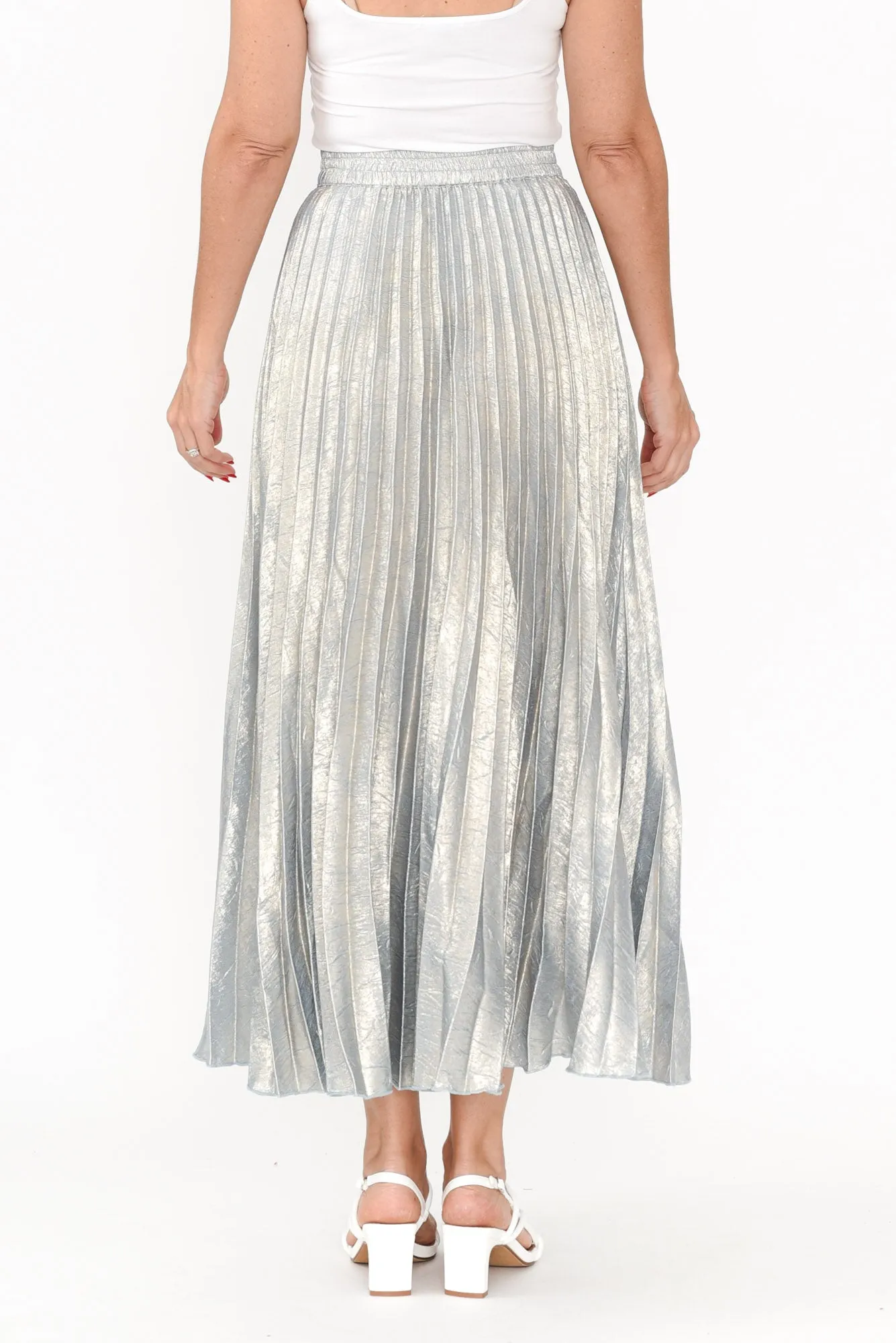 Alias Champagne Pleated Skirt sold by Blue Bungalow product image thumbnail 5