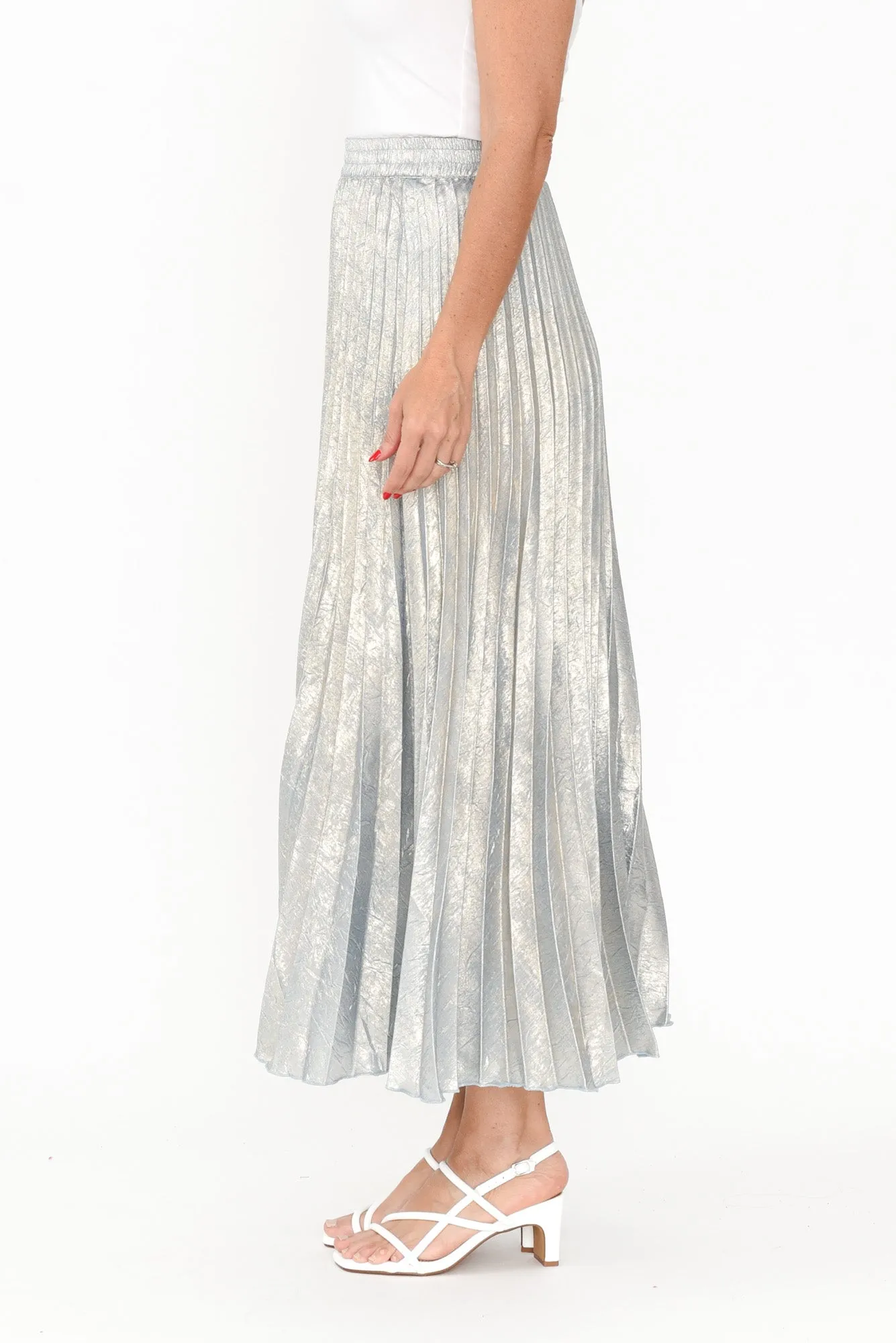 Alias Champagne Pleated Skirt sold by Blue Bungalow product image thumbnail 4