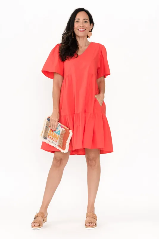 Bacardi Melon Tier Cotton Dress sold by Blue Bungalow