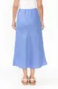 Eleni Blue Linen Blend Skirt sold by Blue Bungalow