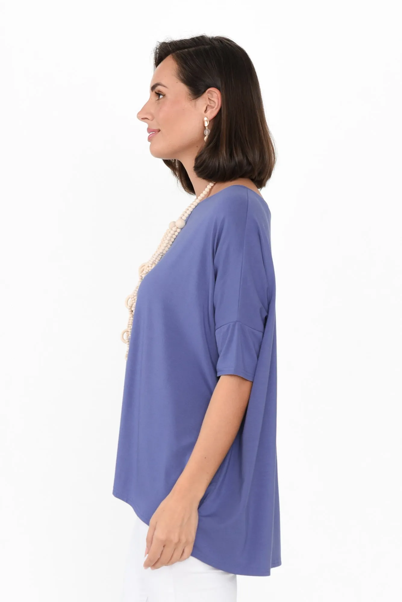 Gina Lilac Bamboo Top sold by Blue Bungalow product image thumbnail 3