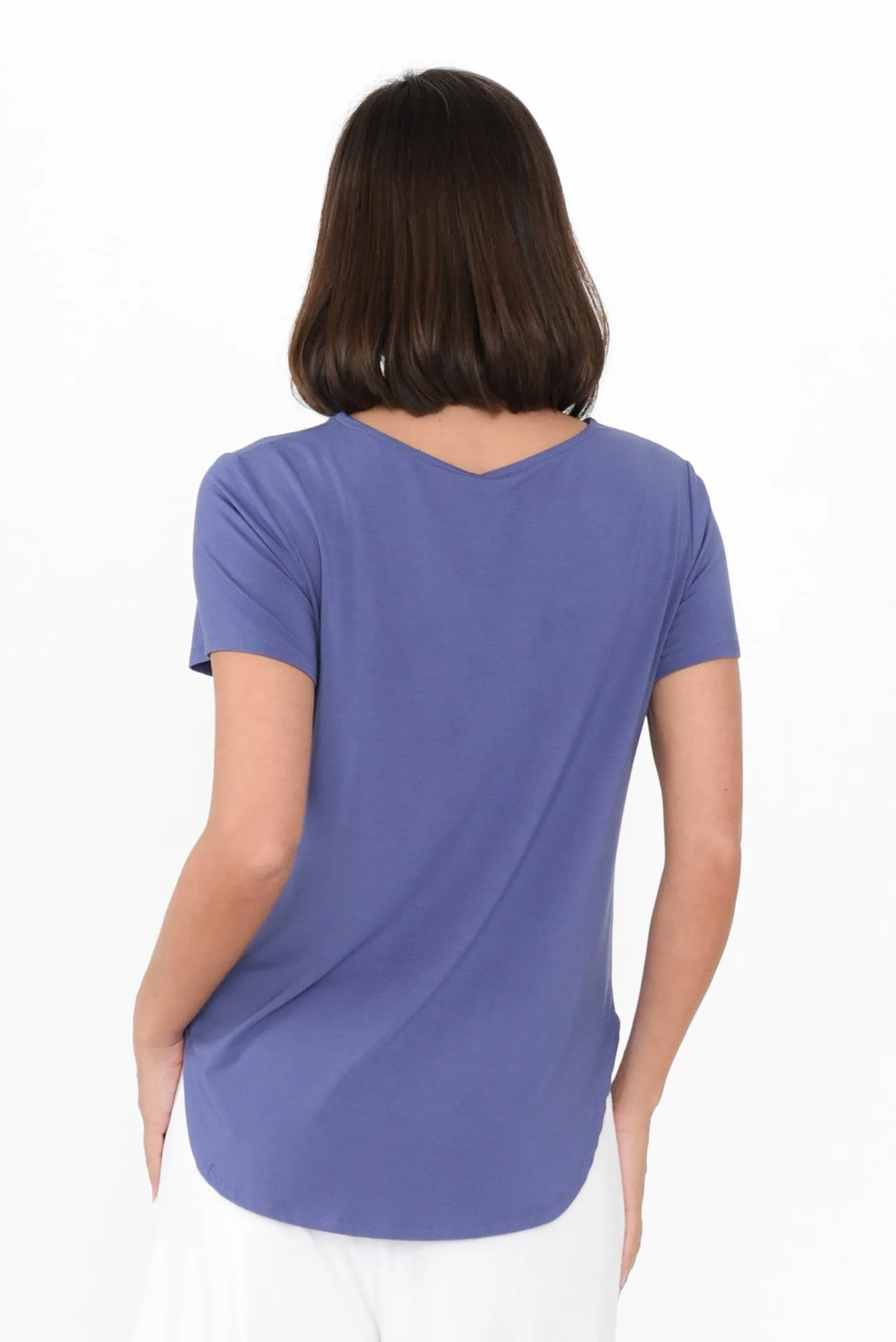 Janis Lilac Bamboo Tee sold by Blue Bungalow product image thumbnail 4