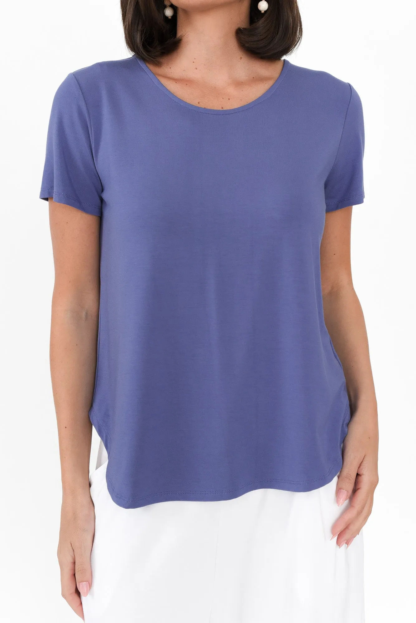 Janis Lilac Bamboo Tee sold by Blue Bungalow product image thumbnail 5