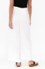 Aspen White Linen Blend Wide Leg Pants sold by Blue Bungalow