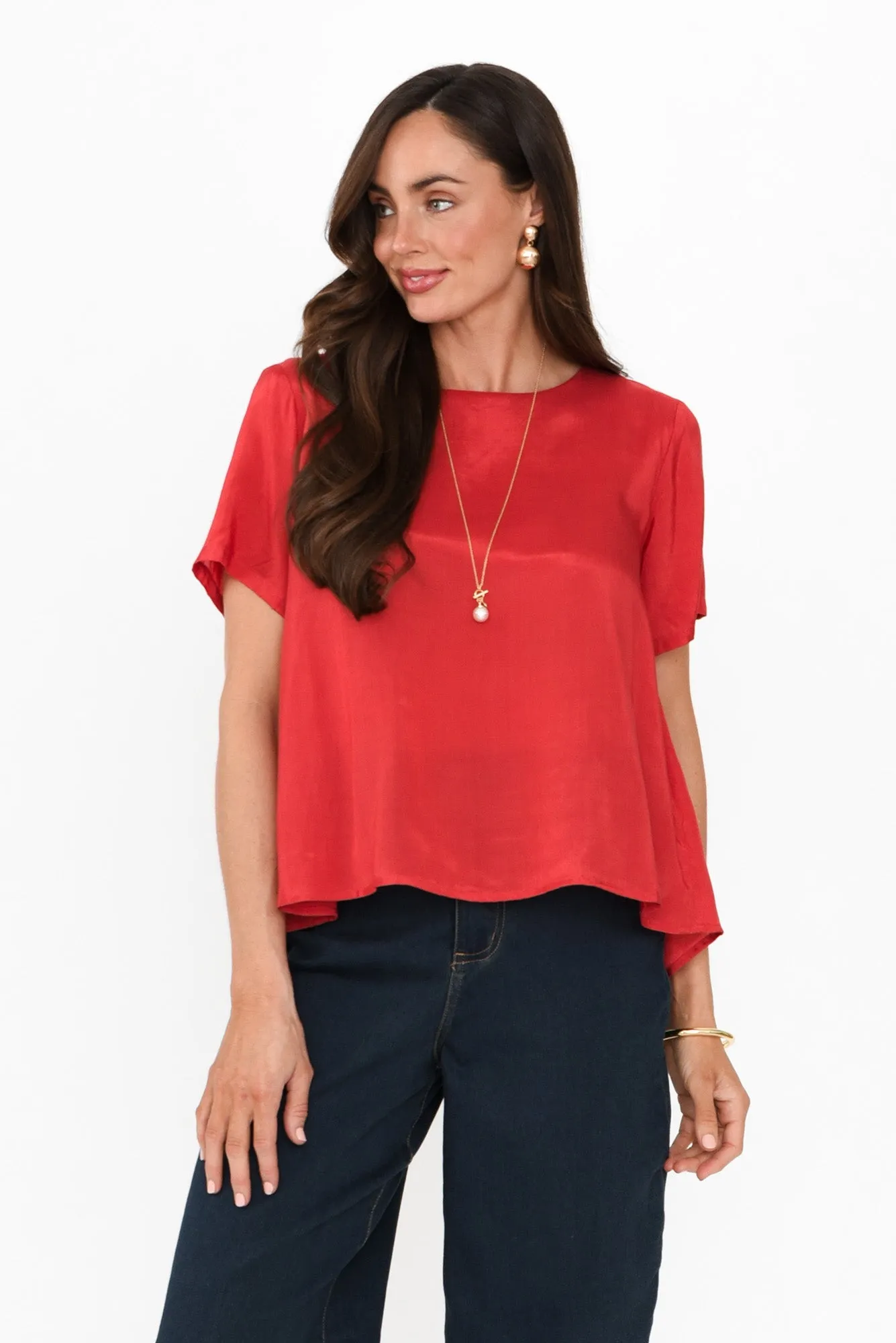 Tuala Coral Top sold by Blue Bungalow