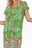 Sabina Green Heritage Crinkle Cotton Dress sold by Blue Bungalow