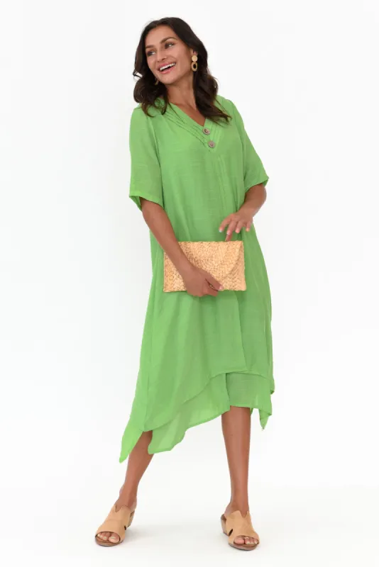 Nala Green Layers Dress sold by Blue Bungalow