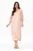 Harley Pink Floral Linen Blend Dress sold by Blue Bungalow