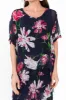 Katerina Navy Bloom Silk Overlay Maxi Dress sold by Blue Bungalow