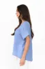 Kaya Blue Linen Top sold by Blue Bungalow