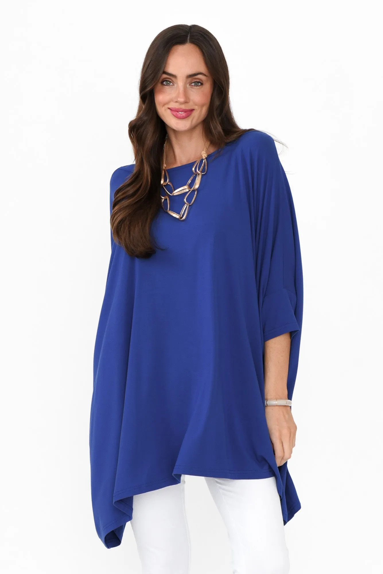 Kelsier Blue Bamboo Batwing Top sold by Blue Bungalow