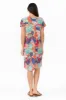 Sabina Peach Floral Crinkle Cotton Dress sold by Blue Bungalow