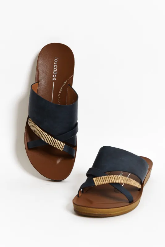 Bride Navy Crossover Slide sold by Blue Bungalow