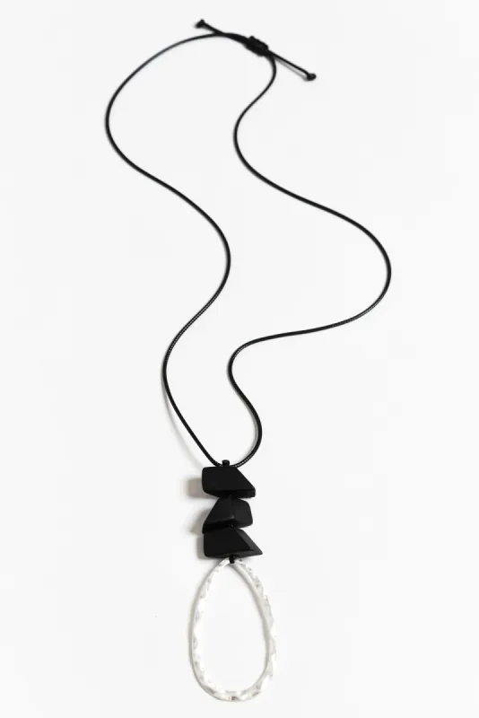 Gabina Silver Pendant Necklace sold by Blue Bungalow
