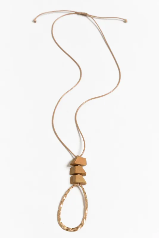 Gabina Gold Pendant Necklace sold by Blue Bungalow