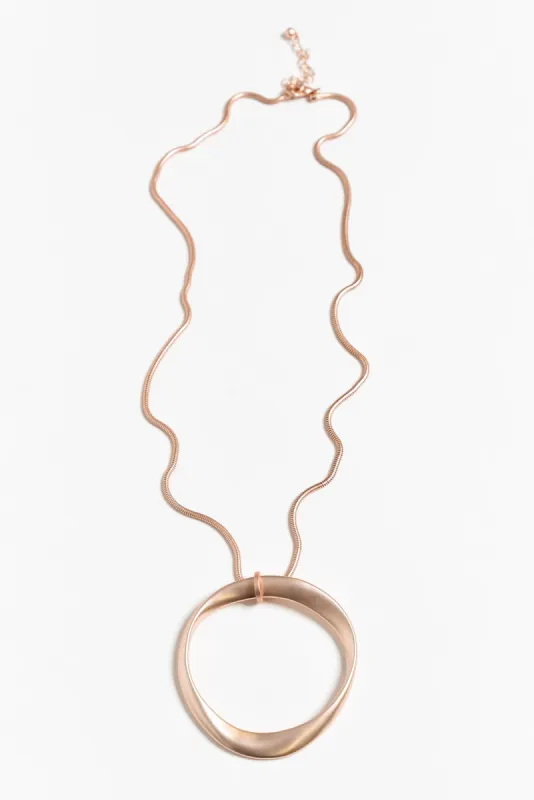 Davika Rose Gold Pendant Necklace sold by Blue Bungalow