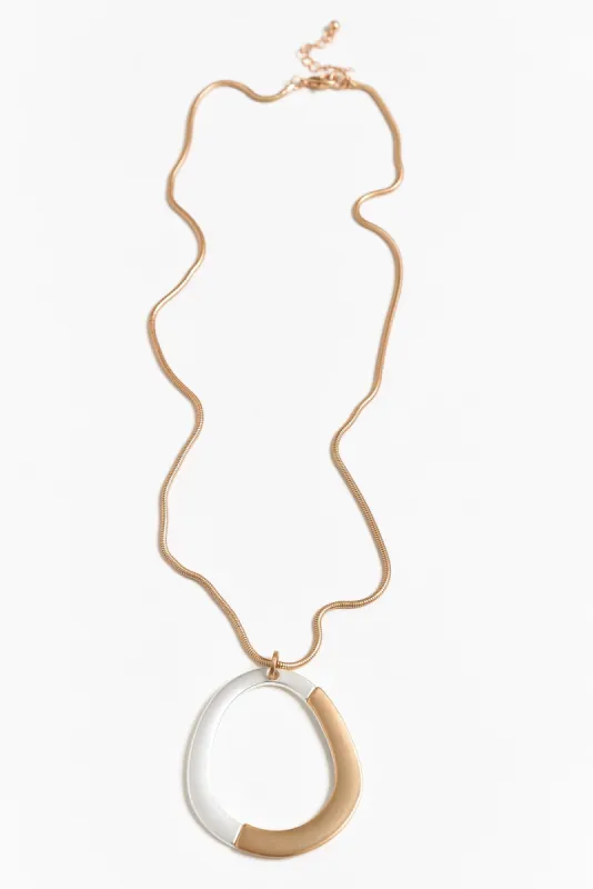 Bilboa Contrast Pendant Necklace sold by Blue Bungalow