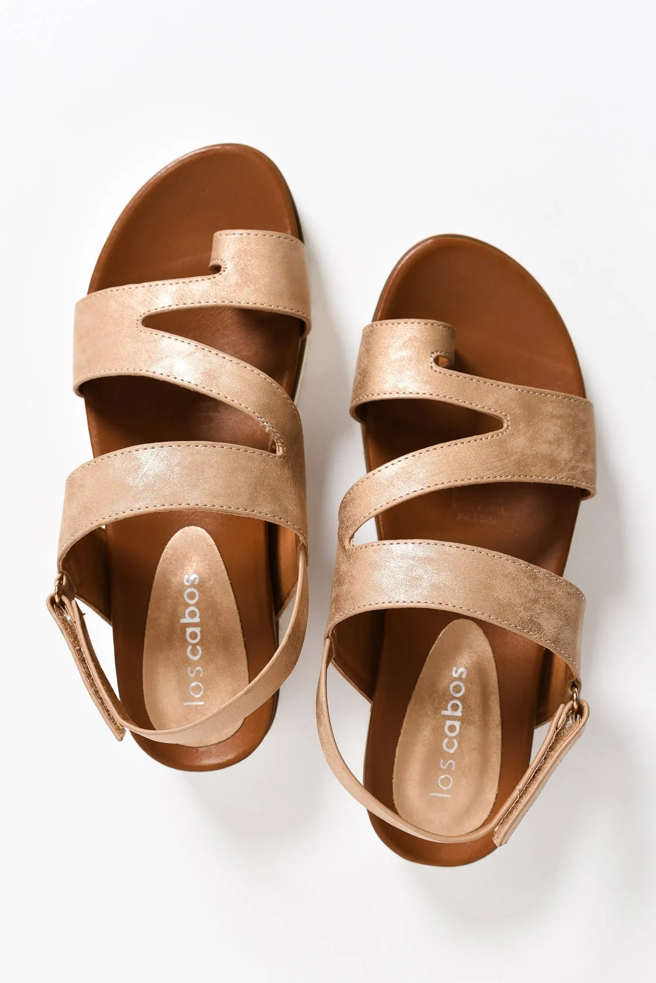 Carra Rose Gold Crossover Sandal sold by Blue Bungalow product image thumbnail 3