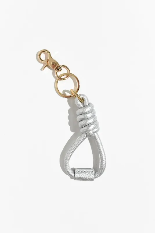 Piccolo Silver Knot Keyring sold by Blue Bungalow