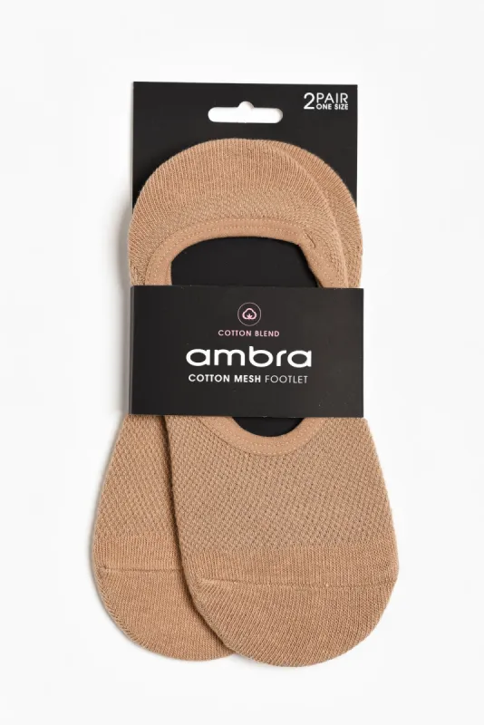 Natural Cotton Mesh 2 Pack Sockettes sold by Blue Bungalow