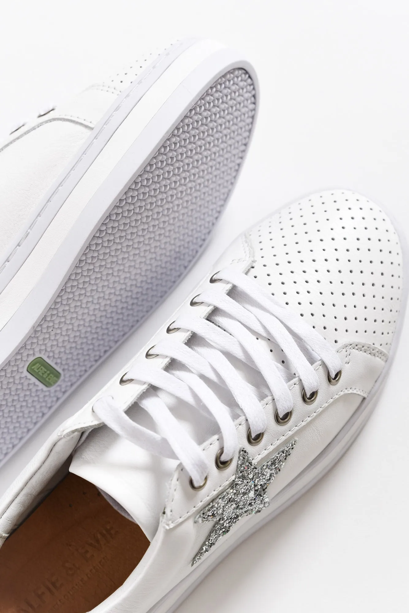 Pixie Star Silver Glitter Leather Sneaker sold by Blue Bungalow product image thumbnail 3