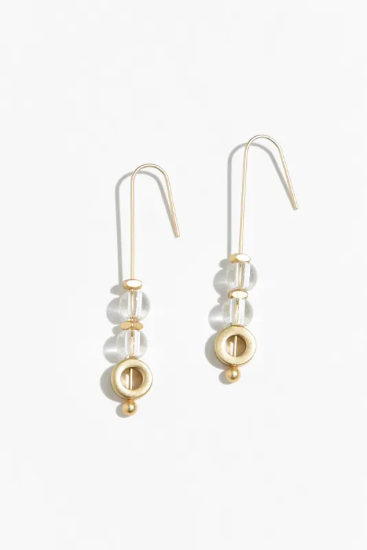 Kavala Gold Beaded Hook Earrings sold by Blue Bungalow