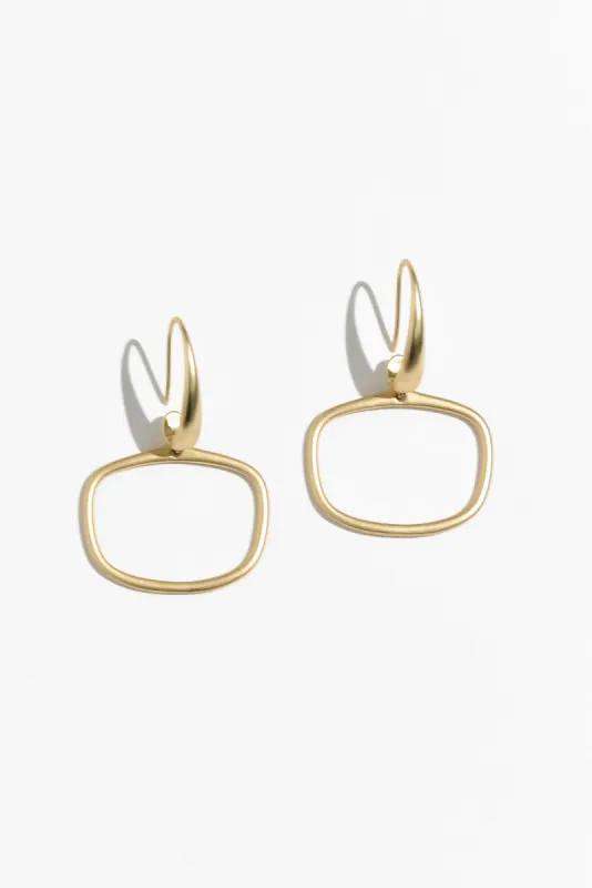 Nanga Gold Hoop Hook Earrings sold by Blue Bungalow