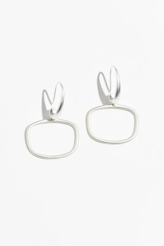 Nanga Silver Hoop Hook Earrings sold by Blue Bungalow