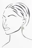 Taylee Silver Clover Hoop Earrings sold by Blue Bungalow