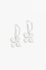 Taylee Silver Clover Hoop Earrings sold by Blue Bungalow