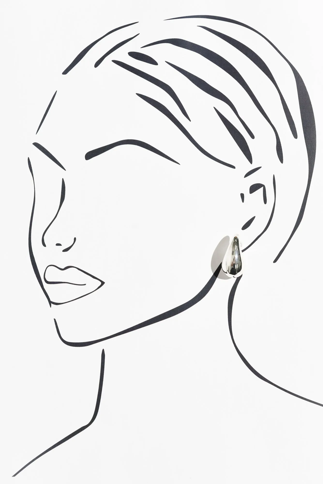 Lainey Silver Drop Earrings sold by Blue Bungalow product image thumbnail 2