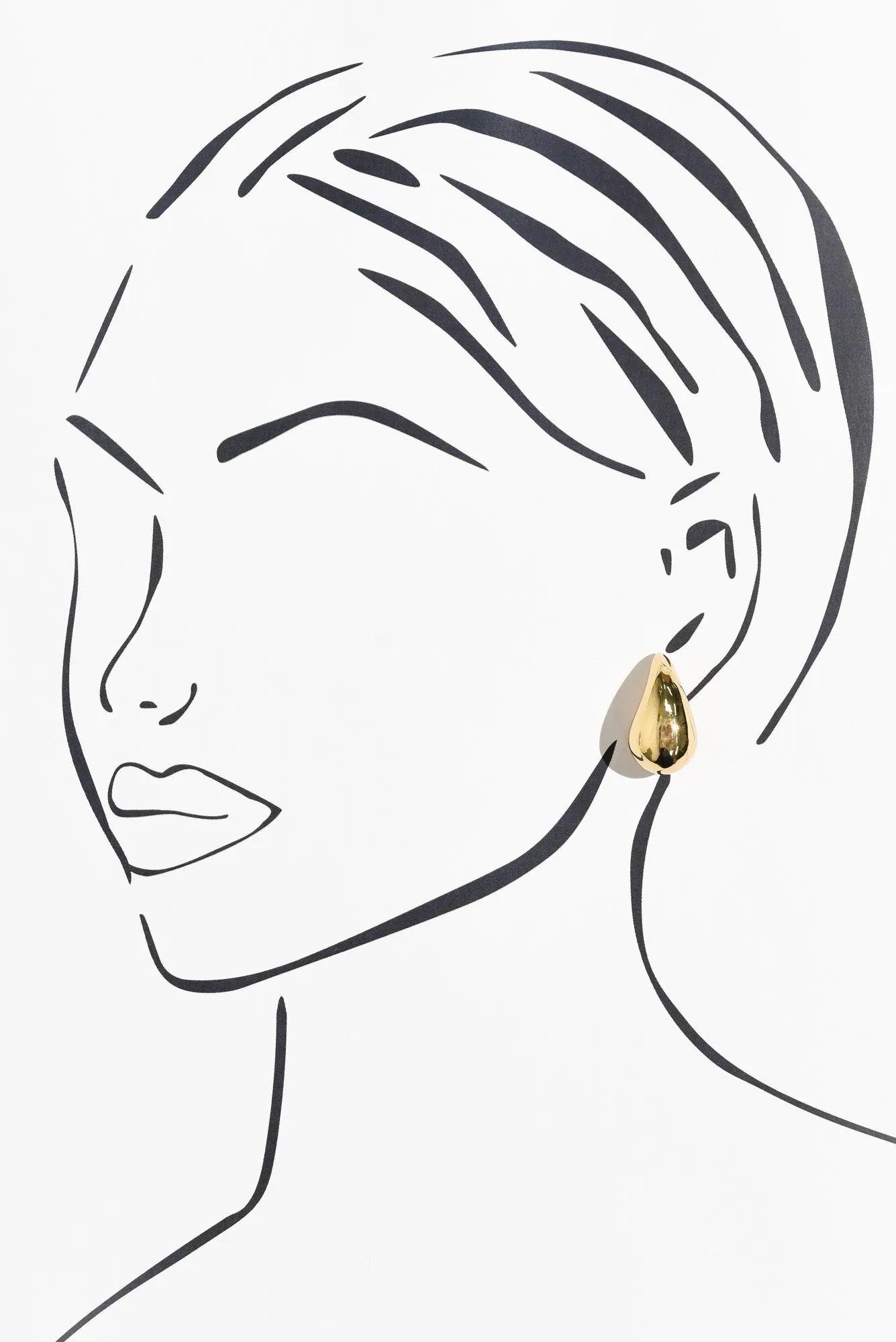 Lainey Gold Drop Earrings sold by Blue Bungalow product image thumbnail 2
