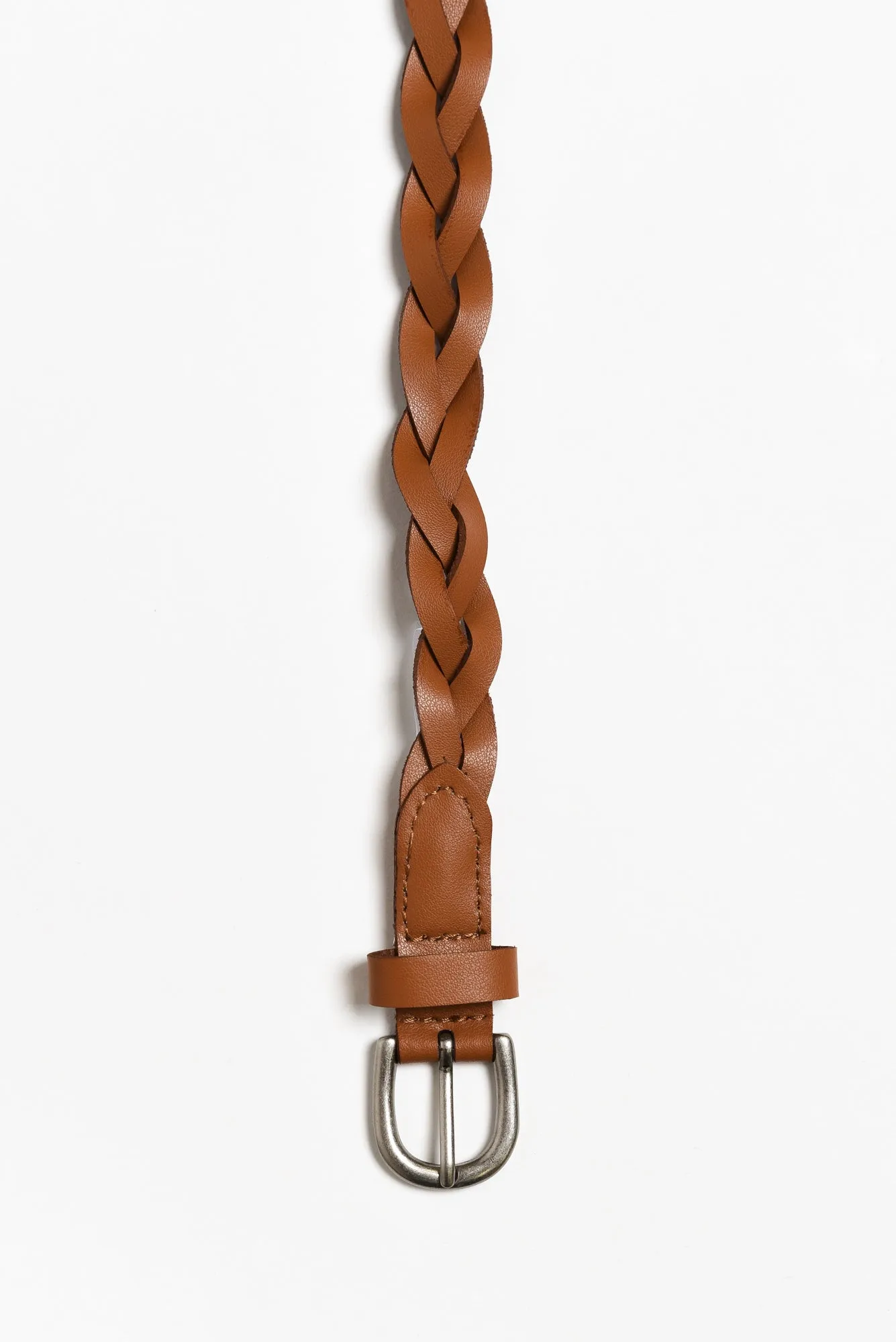 Carol Tan Leather Plaited Belt sold by Blue Bungalow product image thumbnail 2