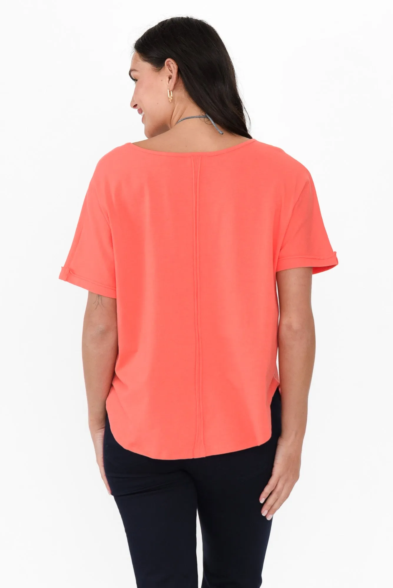Toronto Coral Cotton Tee sold by Blue Bungalow product image thumbnail 4