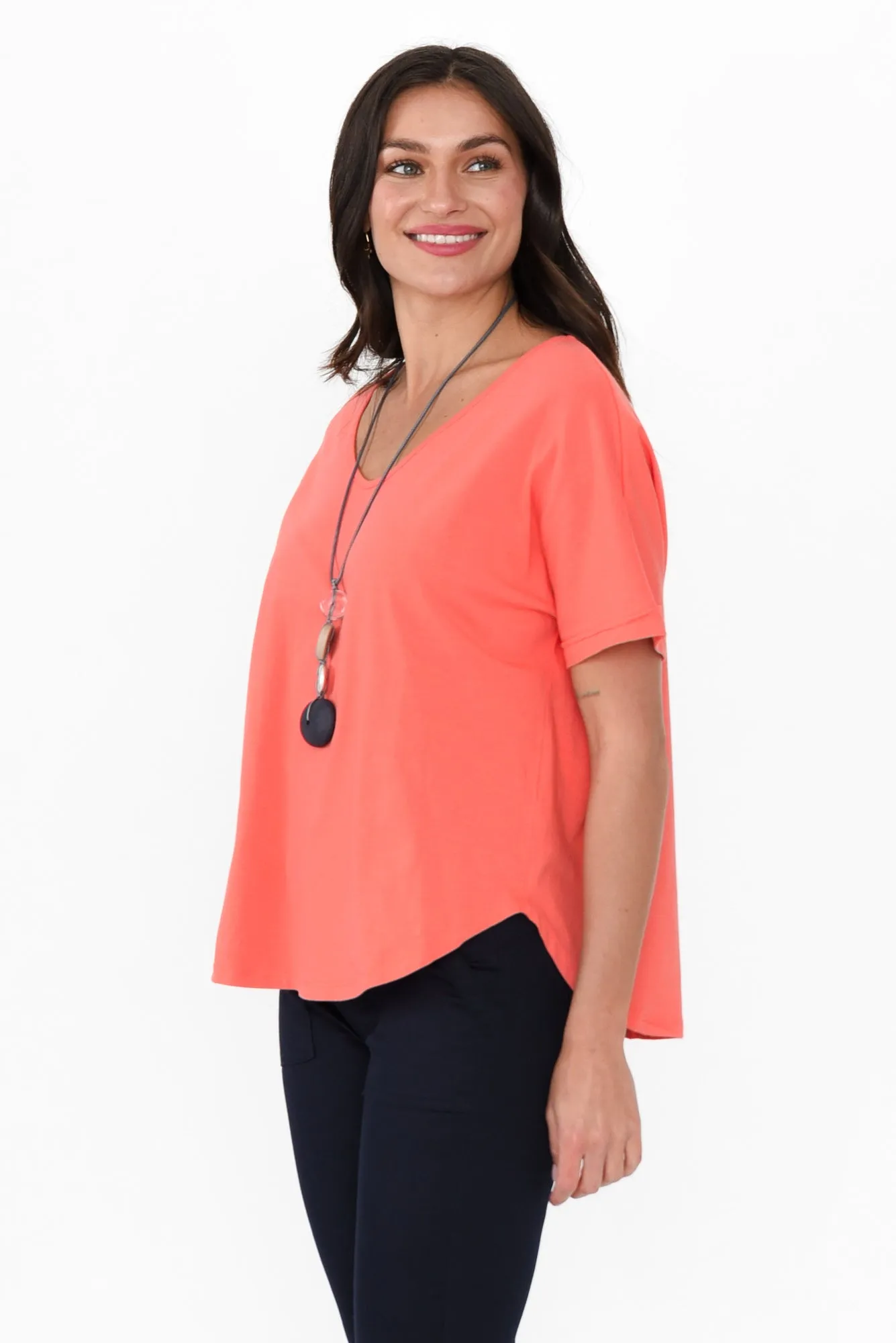 Toronto Coral Cotton Tee sold by Blue Bungalow product image thumbnail 3