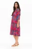 Milana Magenta Floral Crinkle Cotton Dress sold by Blue Bungalow