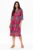 Milana Magenta Floral Crinkle Cotton Dress sold by Blue Bungalow