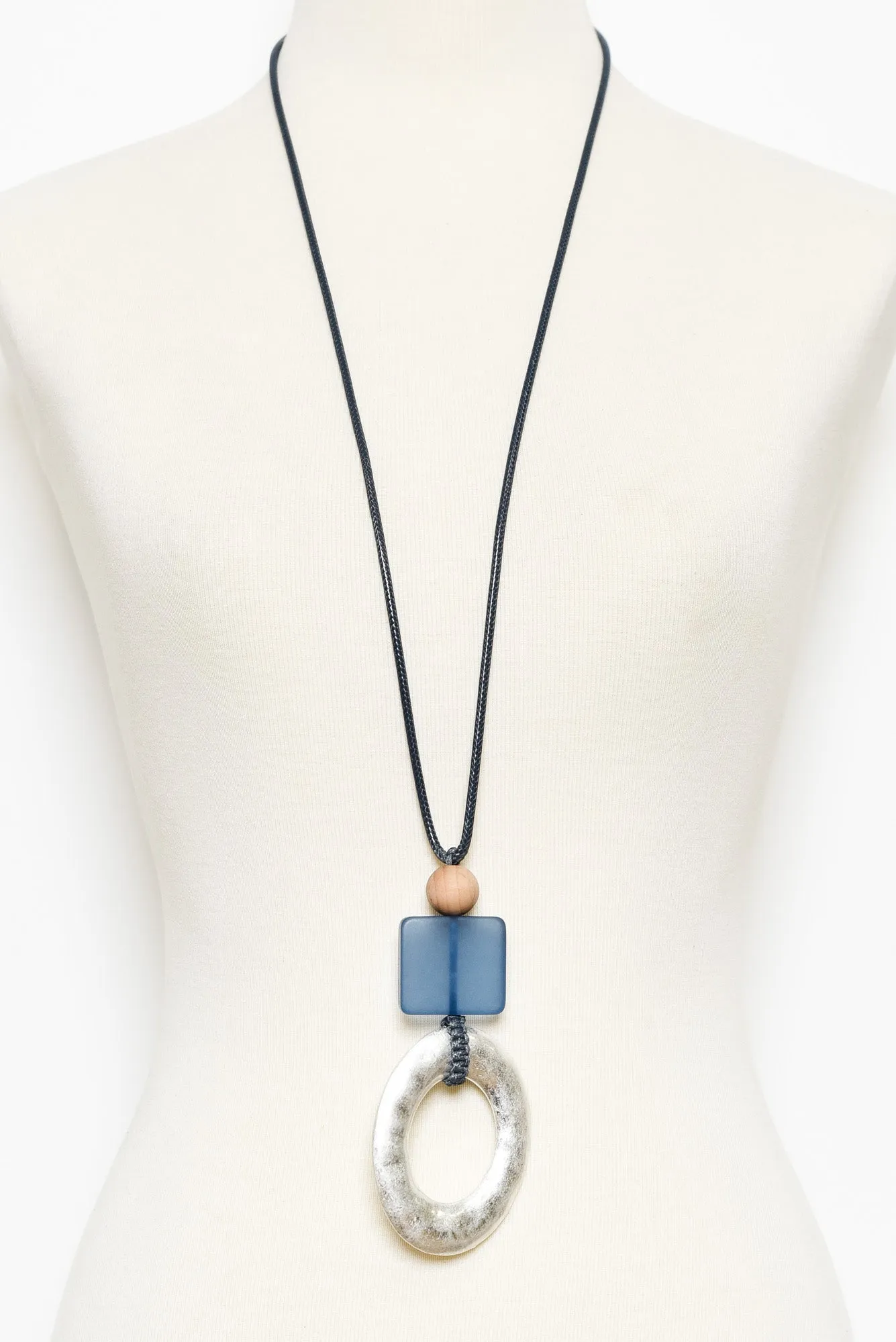 Tulsi Blue Pendant Necklace sold by Blue Bungalow product image thumbnail 2