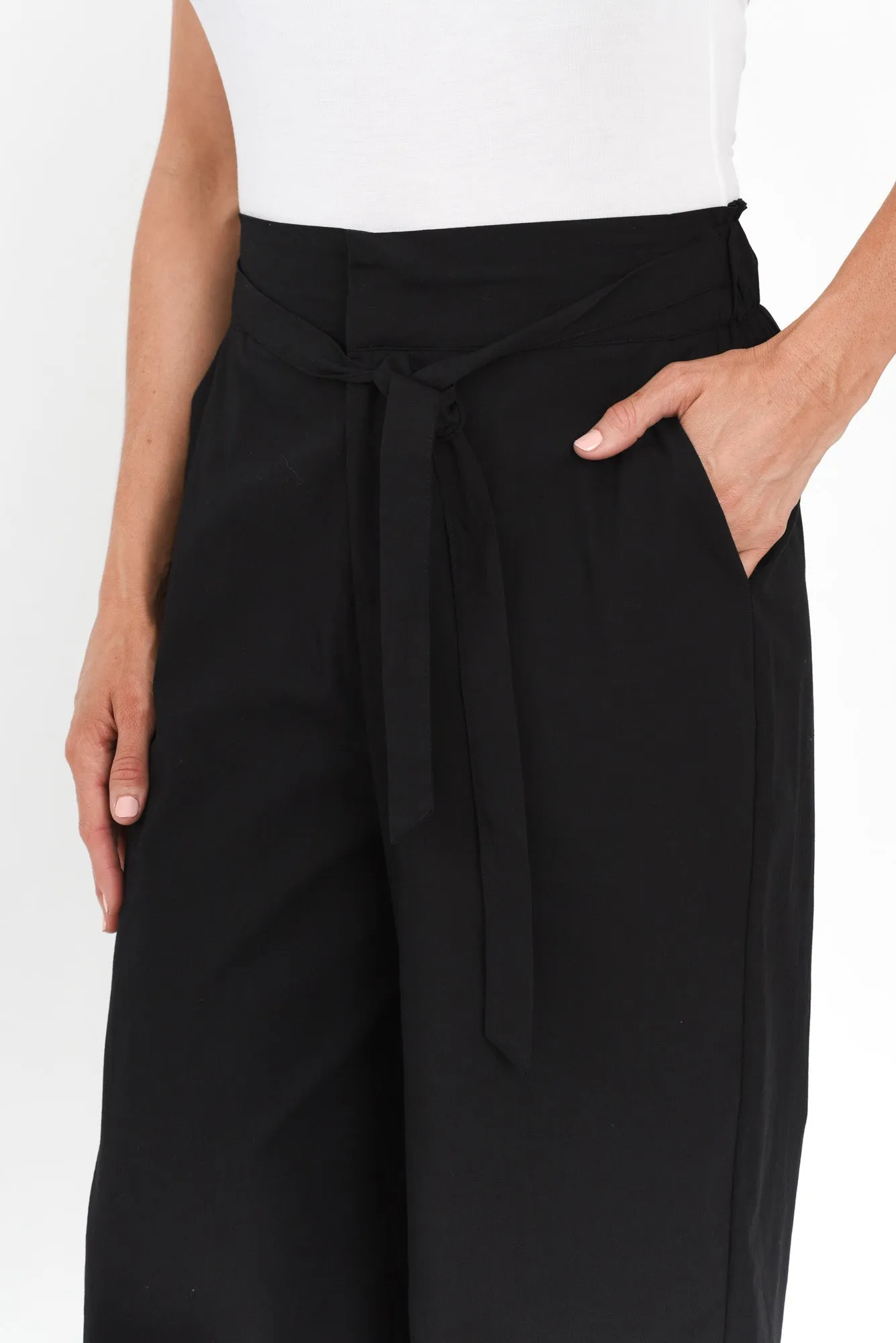 Cabo Black Cotton Pants sold by Blue Bungalow product image thumbnail 5