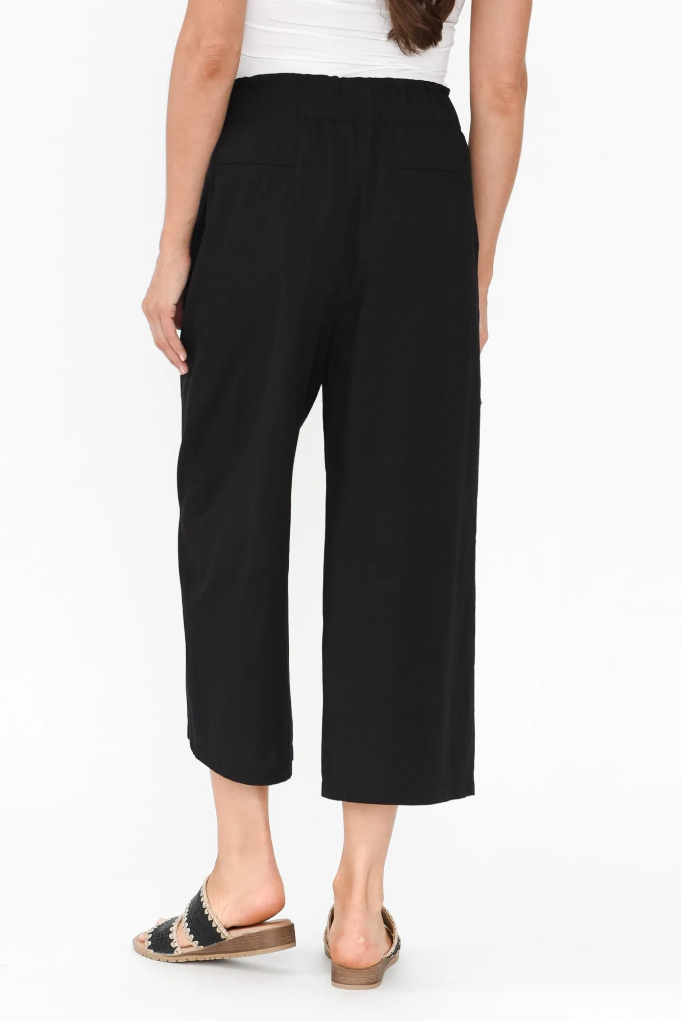 Cabo Black Cotton Pants sold by Blue Bungalow product image thumbnail 4