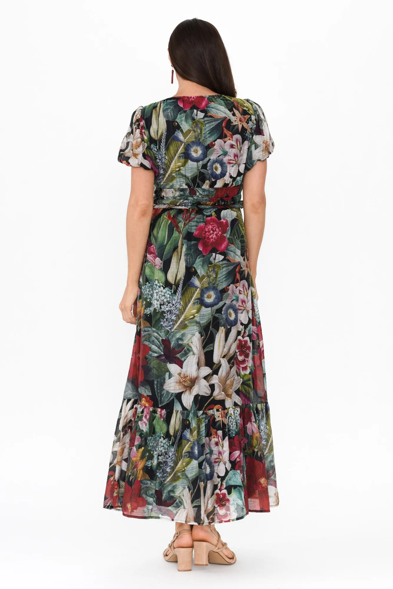 Ally Green Floral Maxi Dress sold by Blue Bungalow product image thumbnail 4