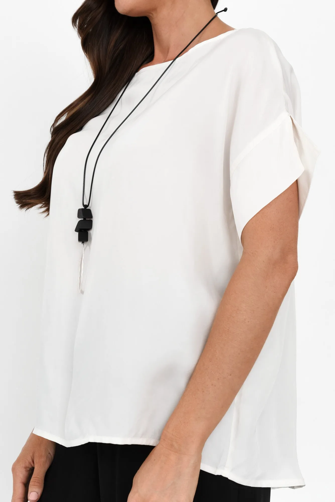 Greta Ivory Cupro Top sold by Blue Bungalow product image thumbnail 5