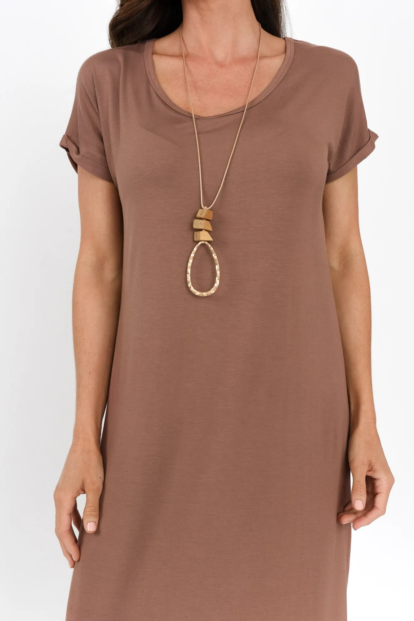 Elsie Chocolate Bamboo Dress sold by Blue Bungalow product image thumbnail 5