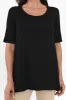 Carter Black Bamboo Tunic Top sold by Blue Bungalow