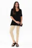 Carter Black Bamboo Tunic Top sold by Blue Bungalow