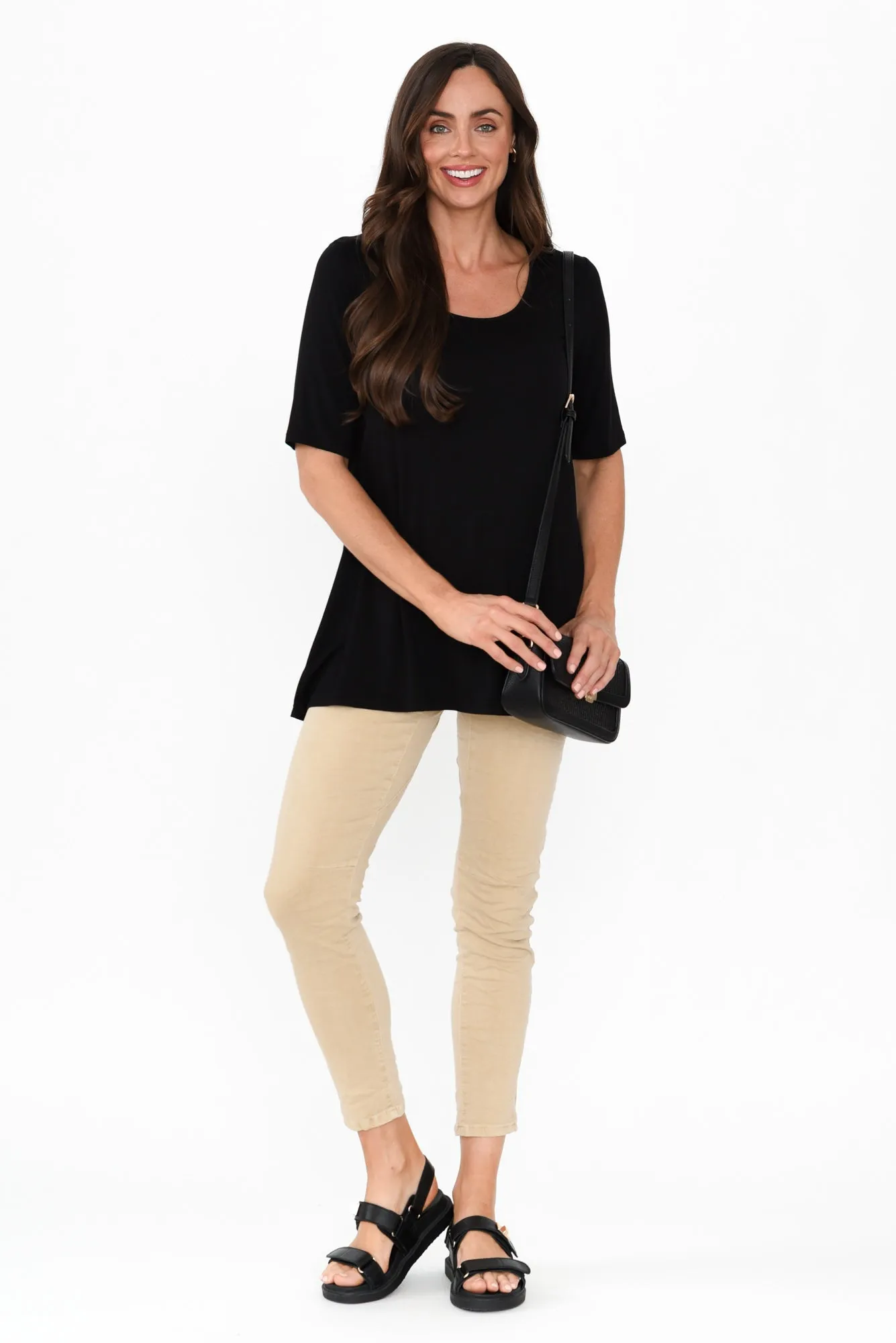 Carter Black Bamboo Tunic Top sold by Blue Bungalow product image thumbnail 2
