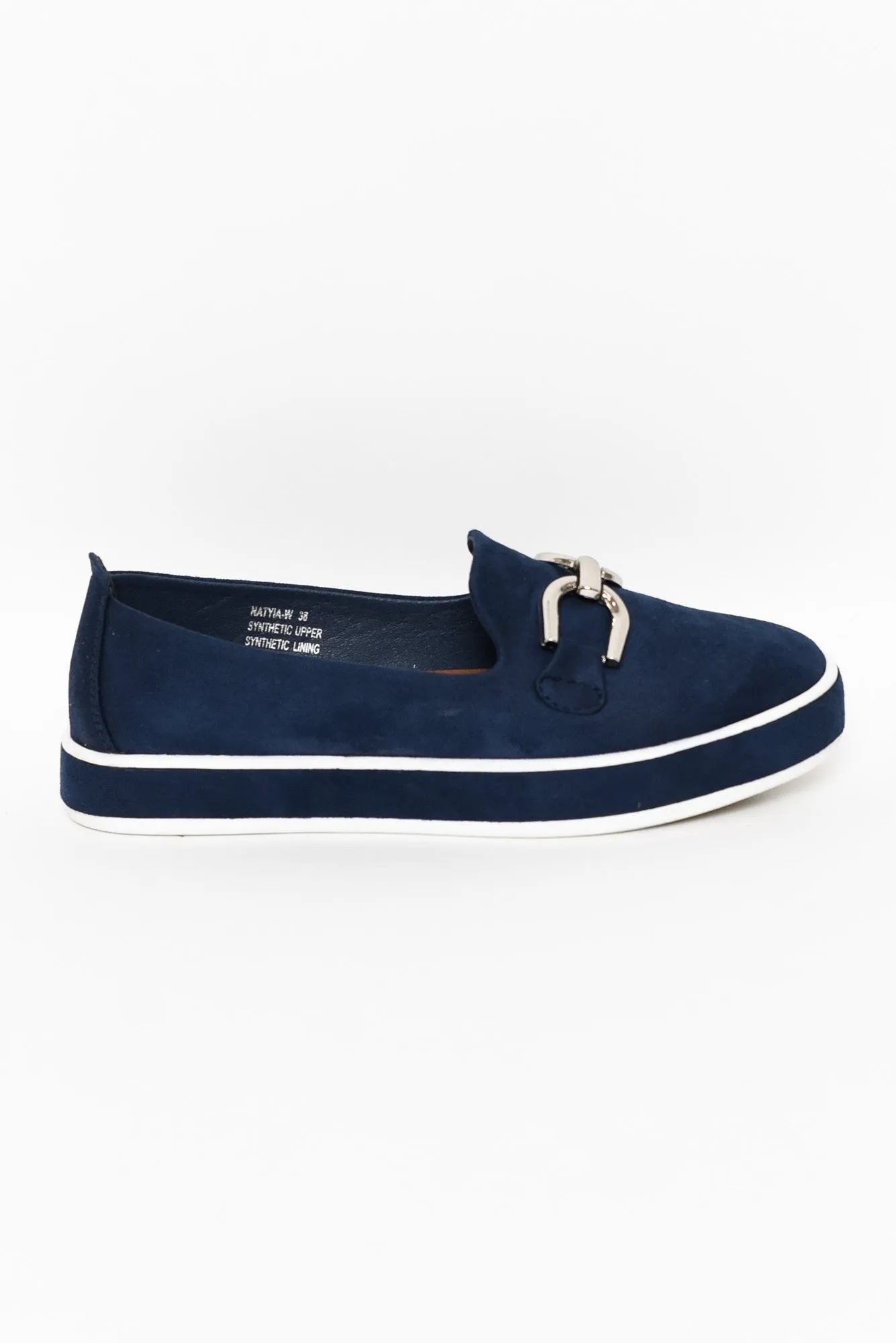 Natyia Navy Faux Suede Platform Loafer sold by Blue Bungalow product image thumbnail 5