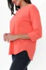 Orleans Coral Cotton 3/4 Sleeve Top sold by Blue Bungalow